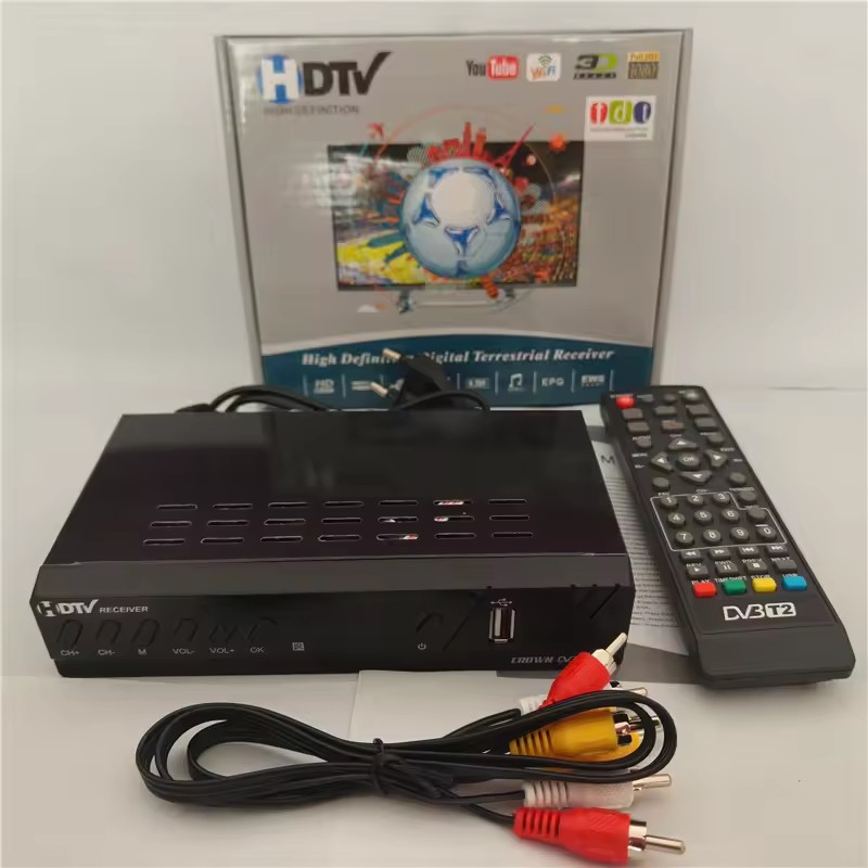 2DVB-T2set top box DVB T2 stb is suitable for Ghana, Tanzania, South Africa, Uganda, Rwanda, Zambia and other African countries