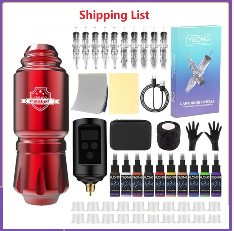 Tattoo Rocket Pen Set Motor Integrated Machine Beauty Embroidery and Embroidery Equipment Rocket Short Pen
