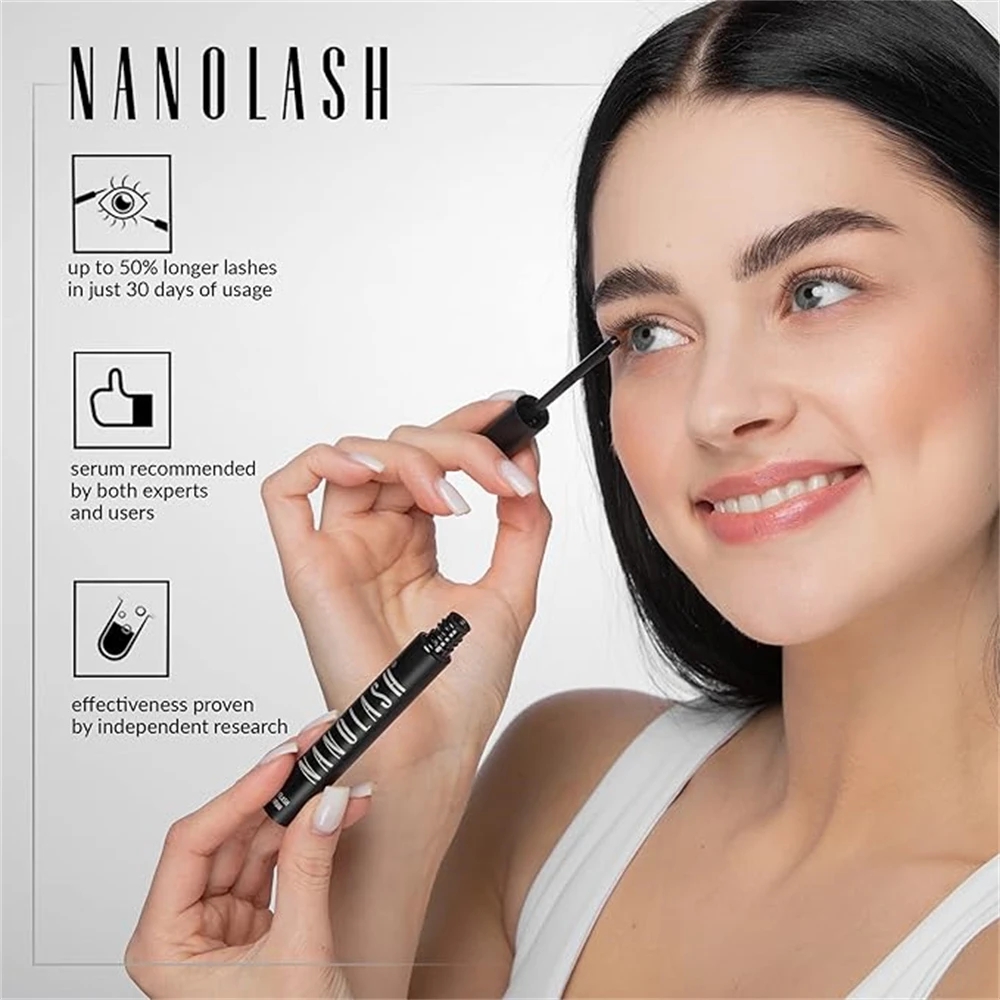 Eyelash Growth Serum Black Extensions Mascara Thicker Longer Eyelash Essence Enhancer Eye Lashes Brush Beauty Makeup