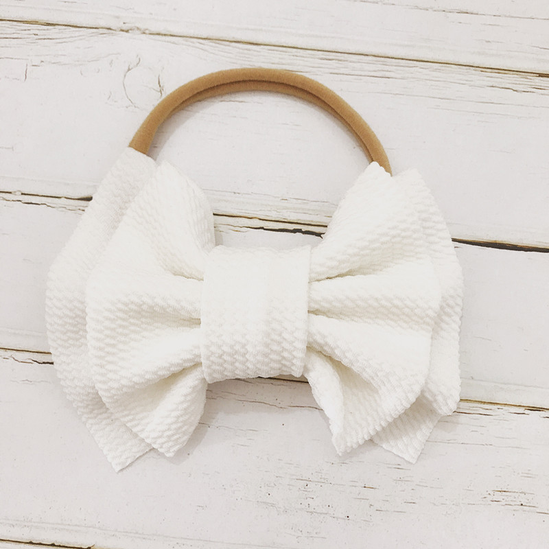 spring and summer bow hair band baby baby hair band headband double bow nylon hair band