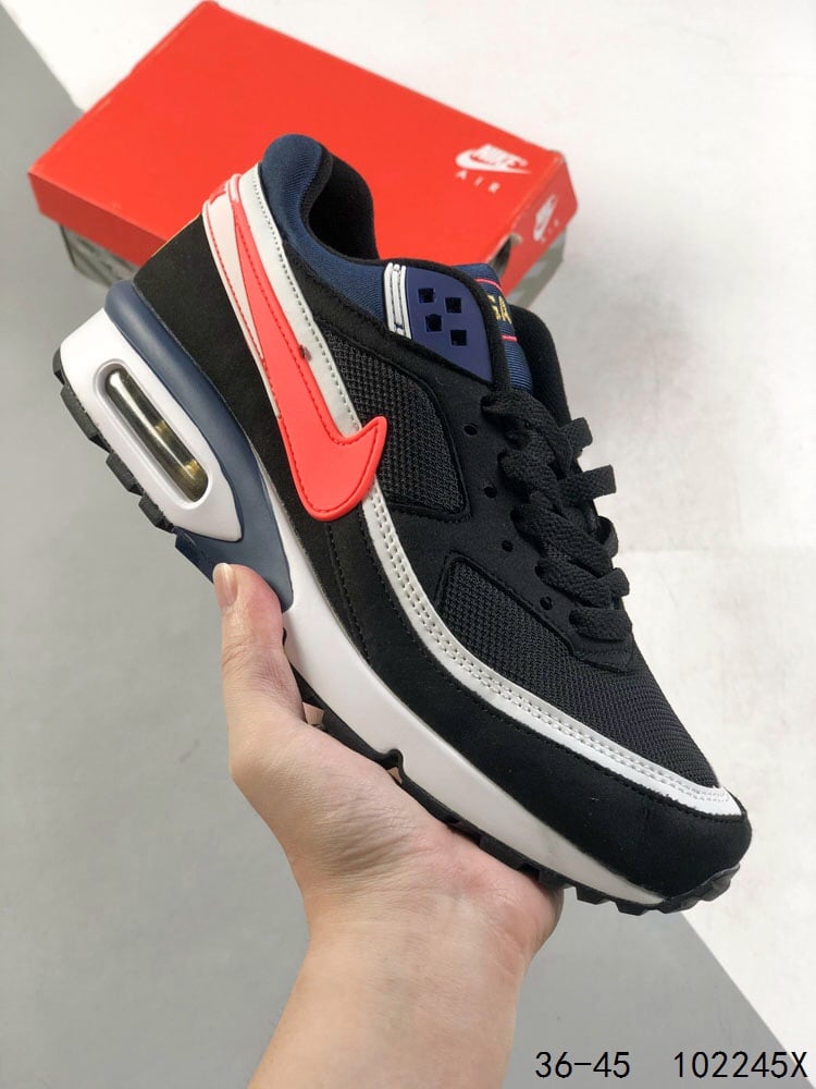 Nike Air Max BW sports shoes comfortable breathable men's and women's running shoes air cushion outdoor sports shoes size 36-45