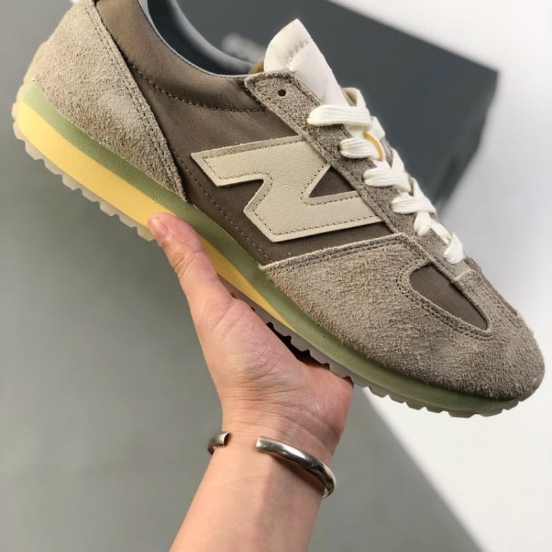 New Balance Men's and Women's Shoes NB471 Gray Retro Gump Shoes Anti-slip Wear-resistant Athletic Casual Shoes U471GR