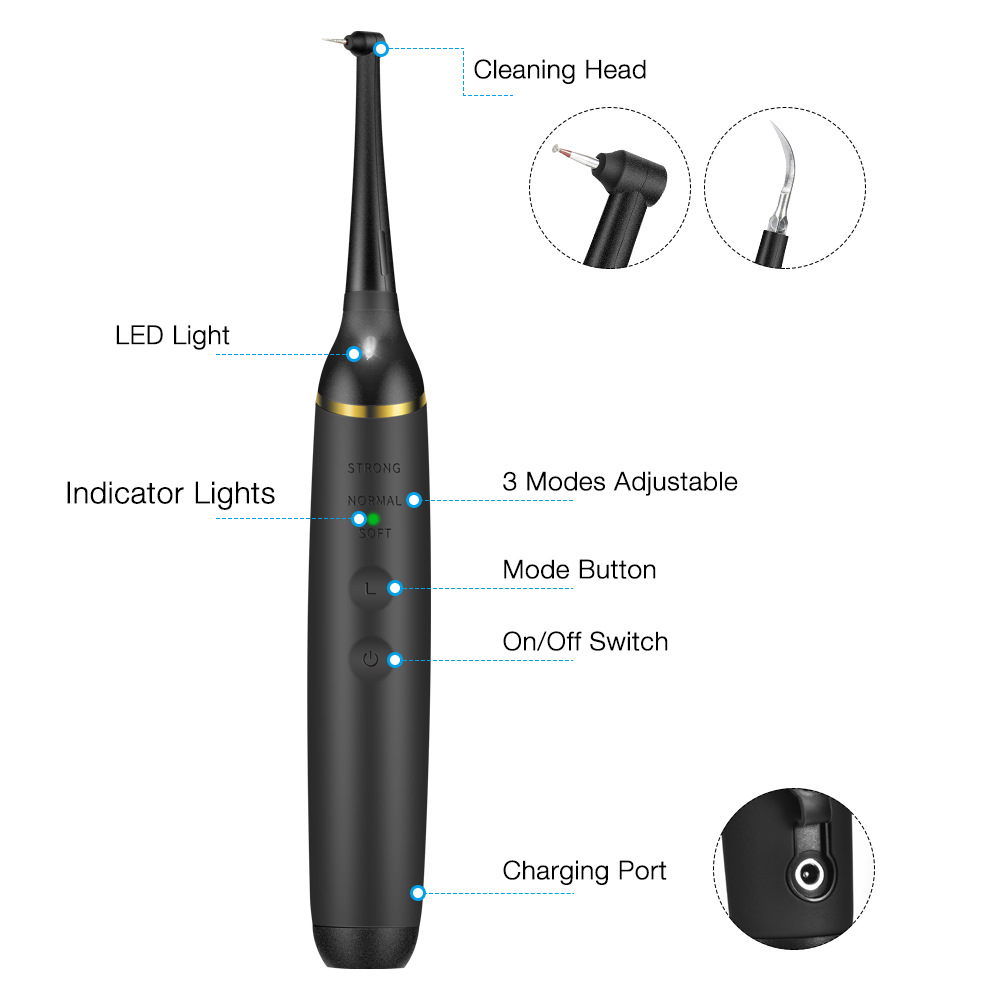 Household electric tooth cleaner tooth cleaning instrument teeth whitening care remove tartar calculus oral cleaner