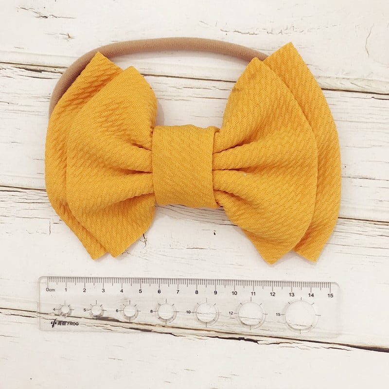 spring and summer bow hair band baby baby hair band headband double bow nylon hair band
