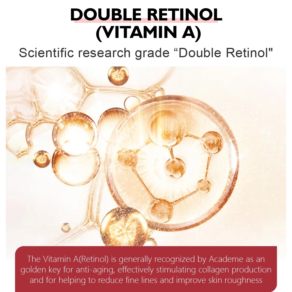 Retinol Wrinkles Removal Cream Anti Aging Firming Lifting Skin Care Hyaluronic Acid Moisturizing Whitening Brighten Cosmetic