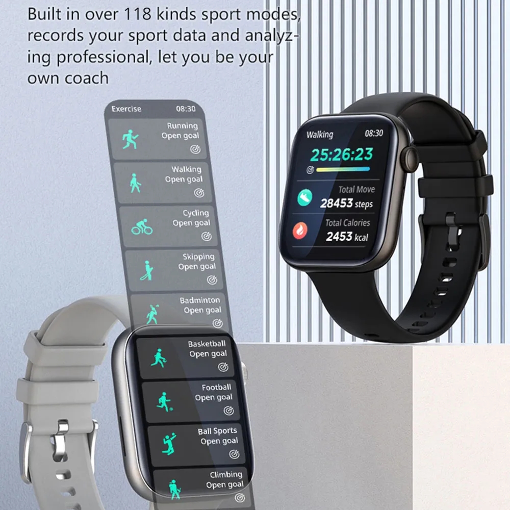 COLMI P45 1.81 inch Bluetooth Calling Smartwatch Men Support 118 Sports Women Smart Watch PK iwo 13 W27 W37 Pro S7