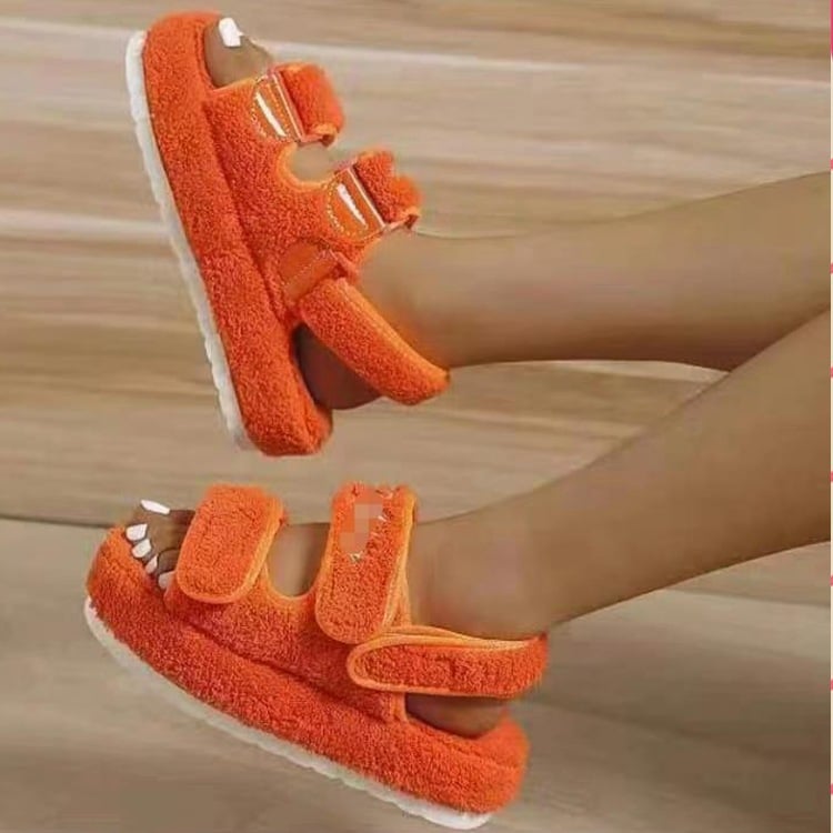 Winter Warm Plush Slippers Waterproof Slippers Woman Men Indoor Slippers Lovers Home Slipper Thick Sole Femael Kitchen Shoes