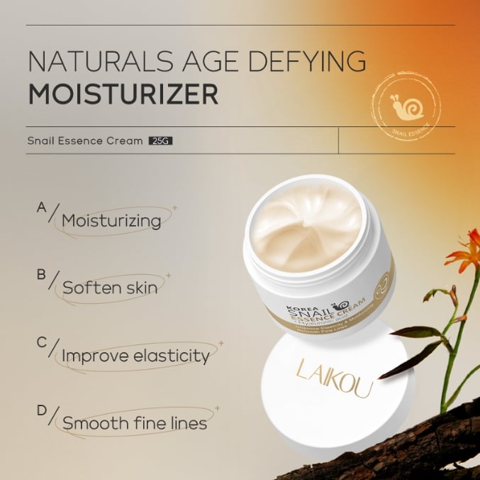French Snail Face Cream Hyaluronic Acid Anti Wrinkle Anti Aging Collagen Cream