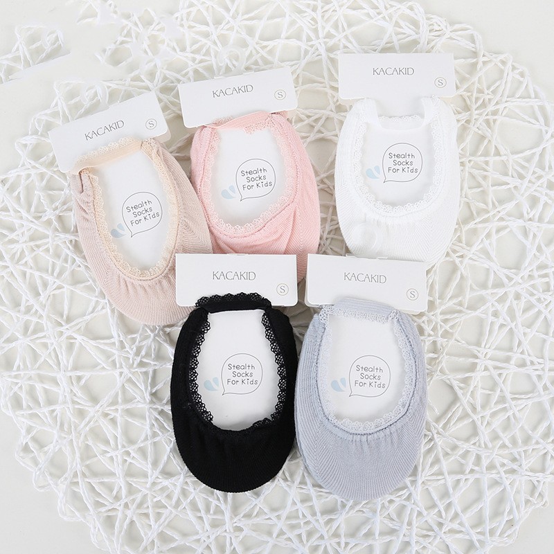 Baby Girl Cute Lace Boat Socks Infant Baby Girls Socks Soft Cotton Boat Socks For Summer