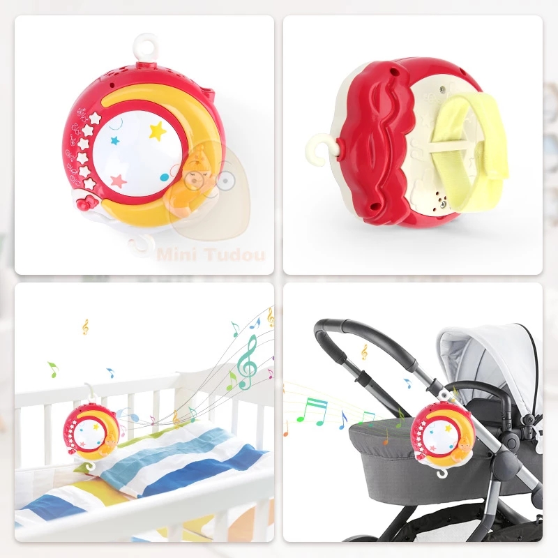 Baby Mobile Rattles Toys 0-12 Months For Baby Newborn Crib Bed Bell Toddler Rattles Carousel For Cots Kids Musical Toy Gift