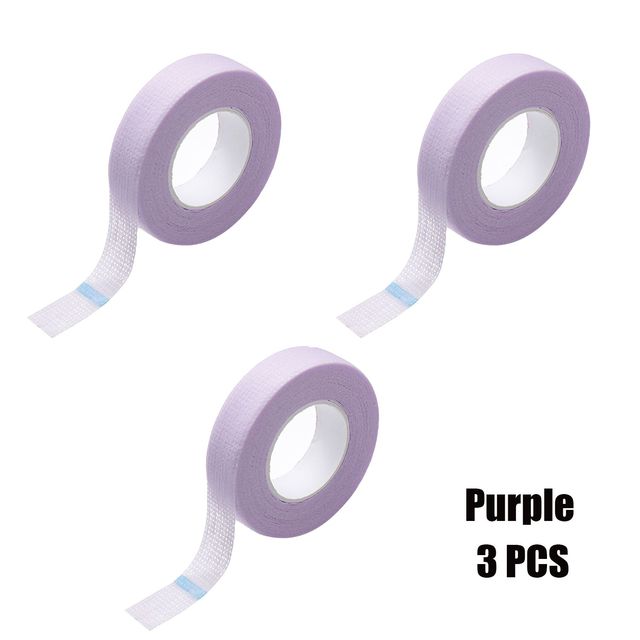 3 pcs Eyelash Extension Lint Breathable Non-woven Cloth Adhesive Tape Medical Paper Tape For False Lashes Patch Makeup Tools