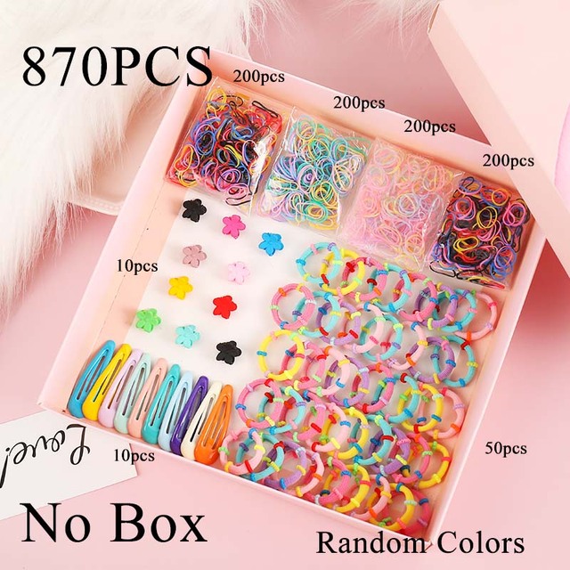 Hair binding rubber band small grip clip combination set baby girl BB clip hair clip hair accessories hairpin
