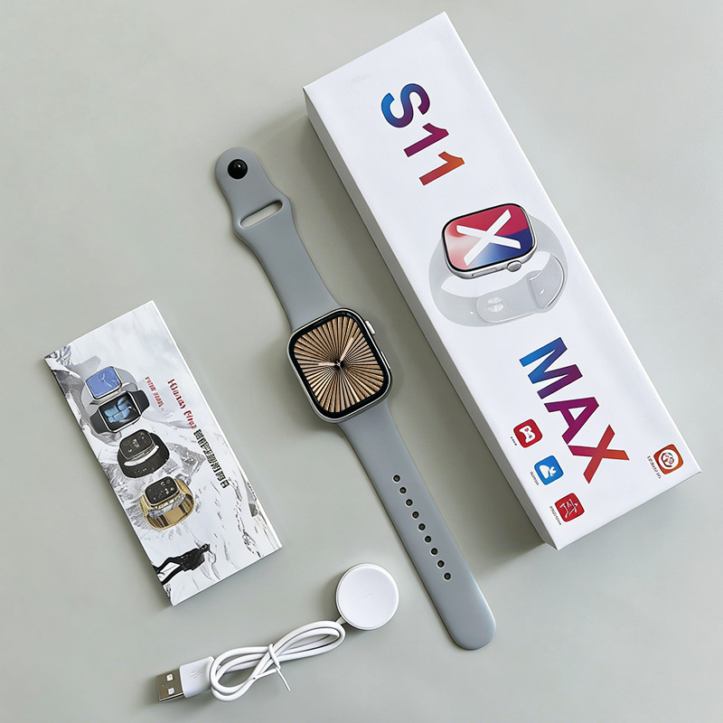 S11 MAXS mart Watch Silicone Dynamic Island for Call Heart Rate Blood Pressure Game 22 languages