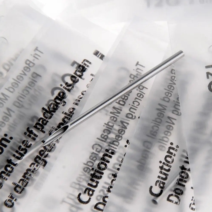 100pcs Piercing Needle 12G 14G 16G 18G 20G Mixed Surgical Steel Sterile Disposable