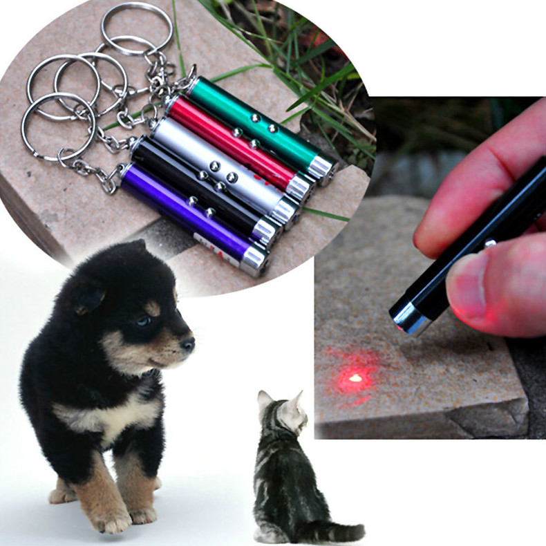 2 In 1 Red Laser Cat Toy Funny Stick Laser Pointer Cat Toys Pen LED Light Pet Laser Toy For Cats Supplies Creative Small Animal