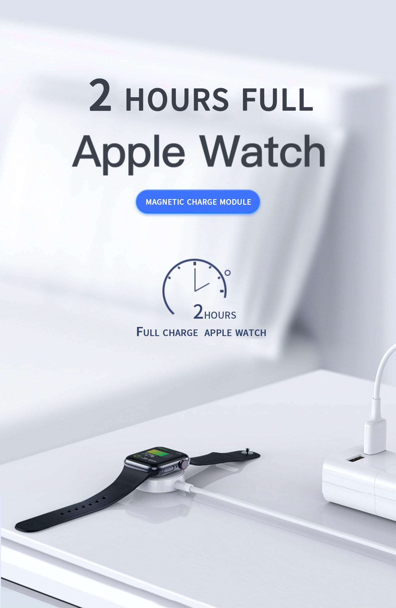 Wireless Charger for IWatch 6 SE 5 4 Magnetic Charging Dock Station USB Charger Cable for Apple Watch Series 5 4 3 2 1