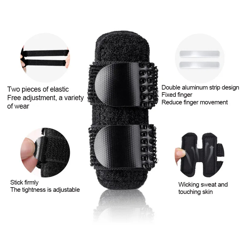 1PC Finger Splints Finger Straightener Finger Support Finger Stabilizer Brace for Broken,Strained, Sprained,Swollen Fingers
