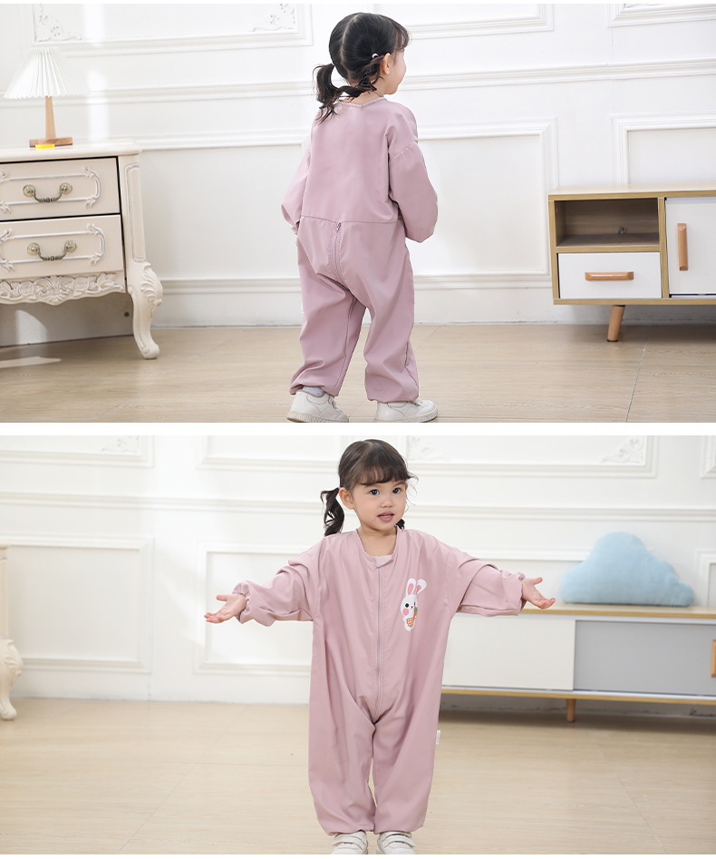 Baby Bodysuit Children's Waterproof Reversible Wear Long Sleeve Outgoing Protective Clothing