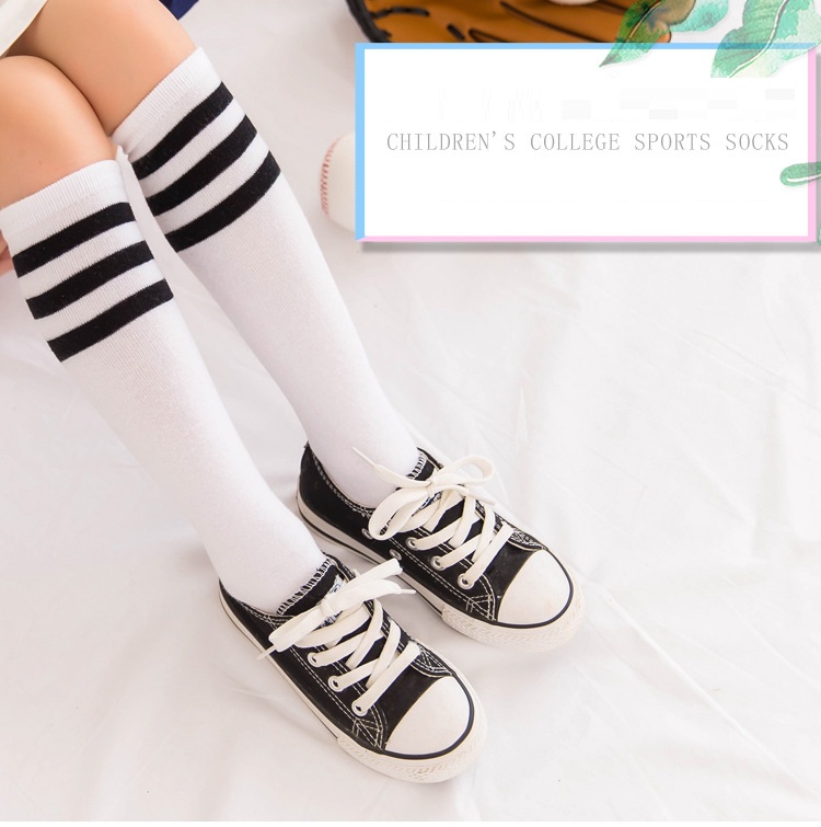 Kids Boys Girls Children Cotton School Students Fashion Casual Black White Grey Stockings Boy Girl Socks