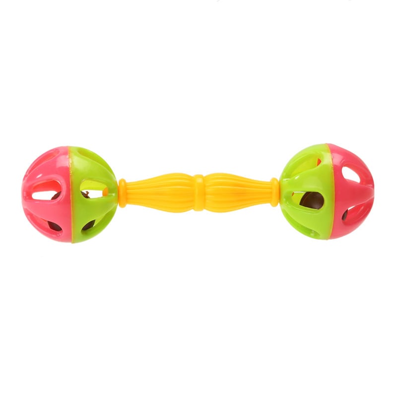 Baby Kids Rattle Bells Shaking Dumbells Early Development Toys for 0-12 Months
