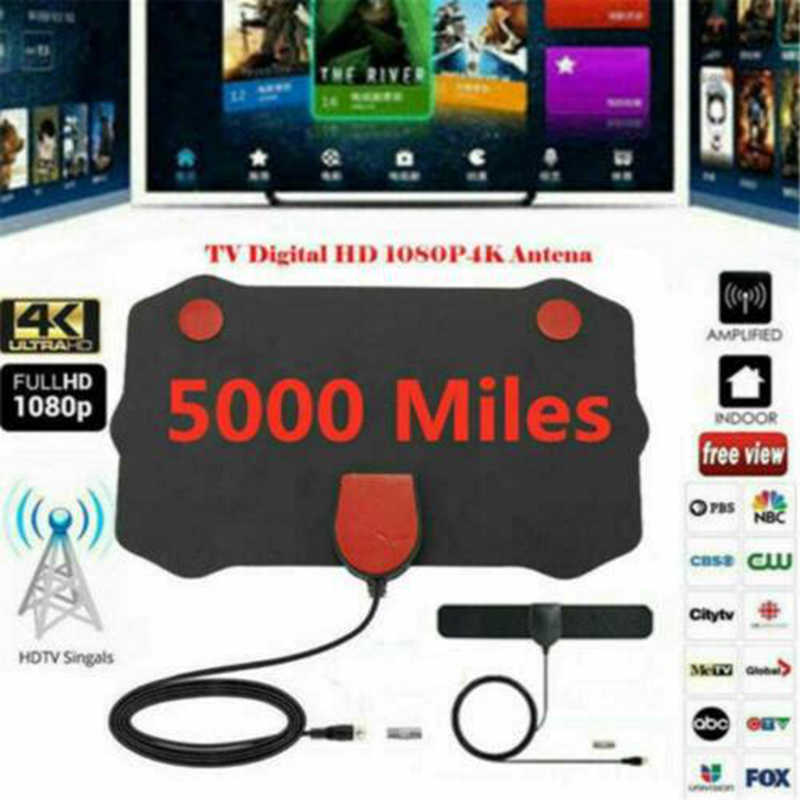 HOt Antenna TV Digital HD 5000 Mile Digital Antenna TV Aerial Indoor HDTV HD Freeview Signal Booster UK