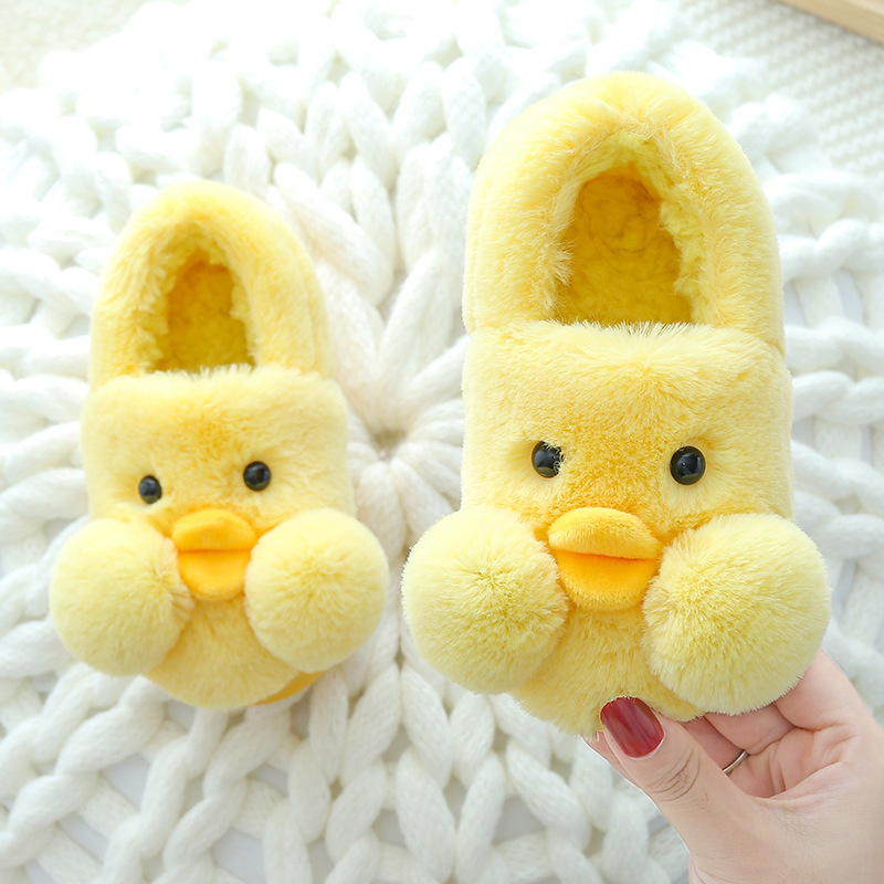 Kids Slippers Winter Children Cotton Shoes Warm Furry Non-slip Baby Girl Indoor Plush Slipper Toddler Shoes For Boys Miaoyoutong