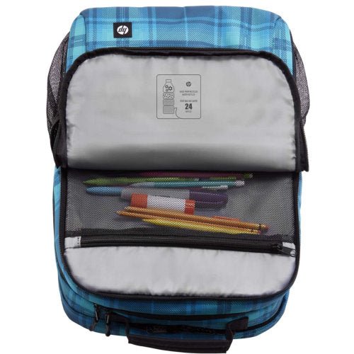 HP CAMPUS XL TARTAN PLAID BACKPACK GREEN