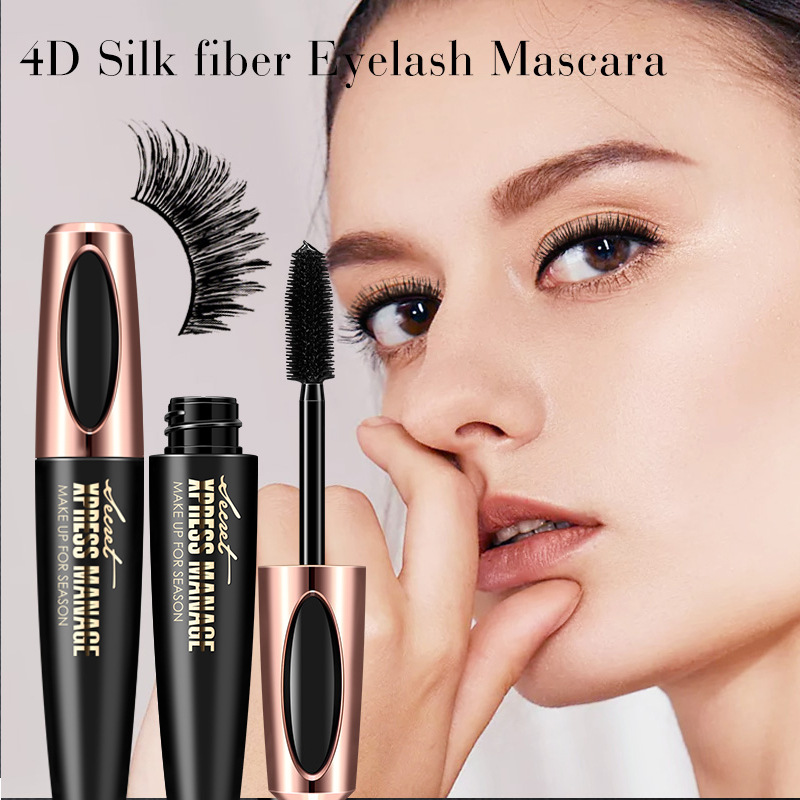 Cross border blockbuster macfee film strength plump 4D eye black waterproof sweat thick curl slender not faint dyed maccoffey