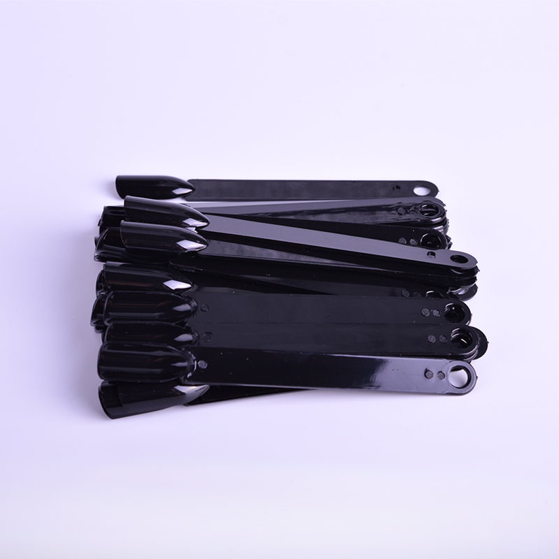 50pcs 1Set False Nail Tips Nature Clear Black Fan Finger Full Card Nail Art Display Practice Acrylic UV Gel Polish Tool Manicure