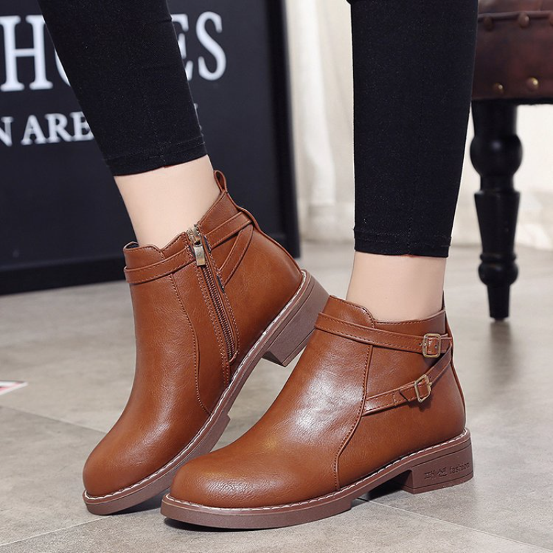 SLYXSH Women Shoes New Autumn Winter Fashion Woman Boots High Heels women Leather Ankle Boots Sexy Pointed Toe Boot