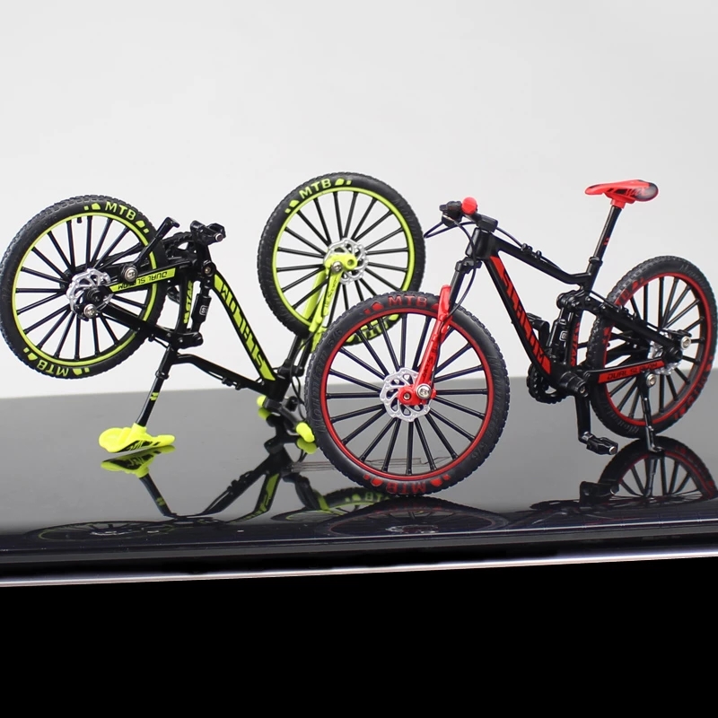 Simulation alloy bicycle model 1:8 creative mini bicycle ornaments children's mountain bike model toy gift
