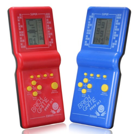 Vintage-Inspired Mechanical Tetris Game Console – No Batteries Needed, Built-in Clicking Sound & Tactile Gameplay