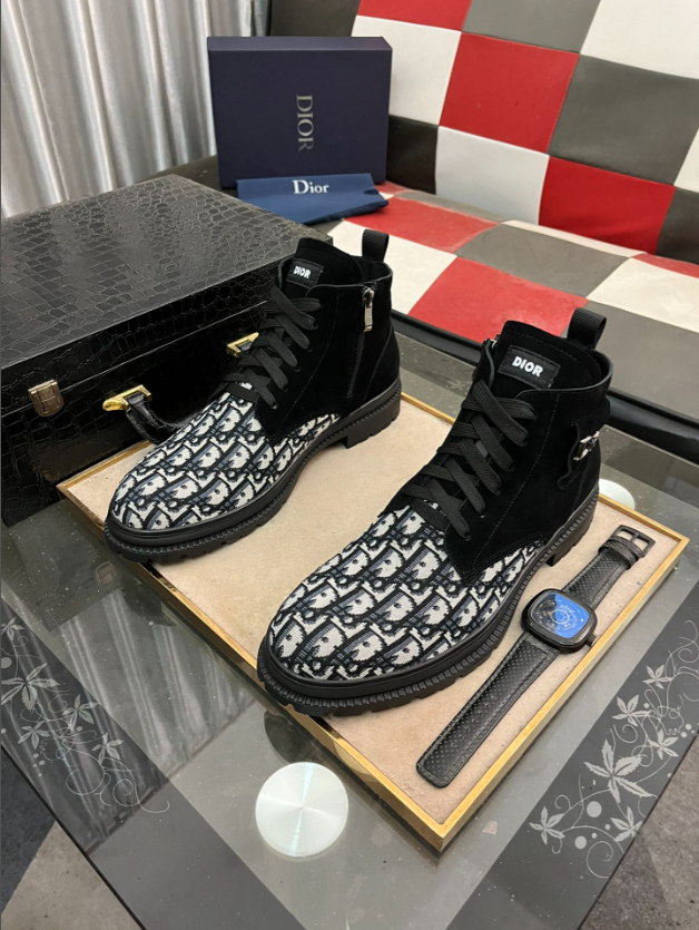 2024 new casual fashion trend printed couple shoes short boots 38-44