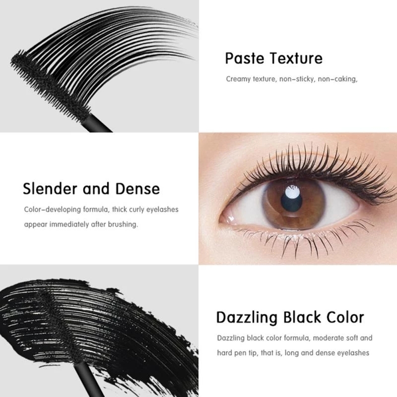 Eyelashes Mascara Waterproof Black Thick Lengthening Curling Quick-dry Eye Eyelash Extension Mascara Eye Lashes Cosmetics