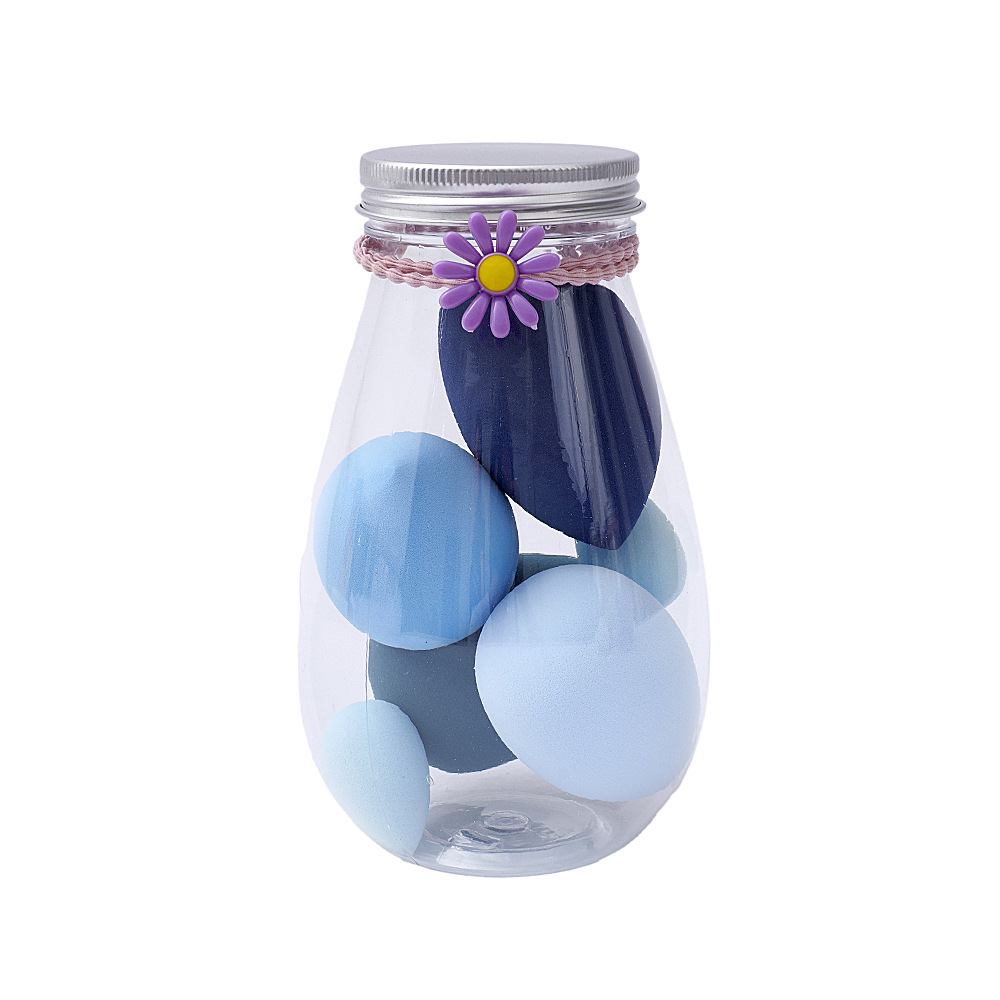 Drifting Bottle Makeup Egg Set 4 Large+3 Small 4 Large+2 Small Drifting Bottle Powder Puff Set Makeup Egg Makeup Egg