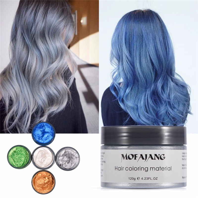 Hair color wax hair dye permanent hair colors cream unisex strong hold grandma grey disposable pastel dynamic hairstyles