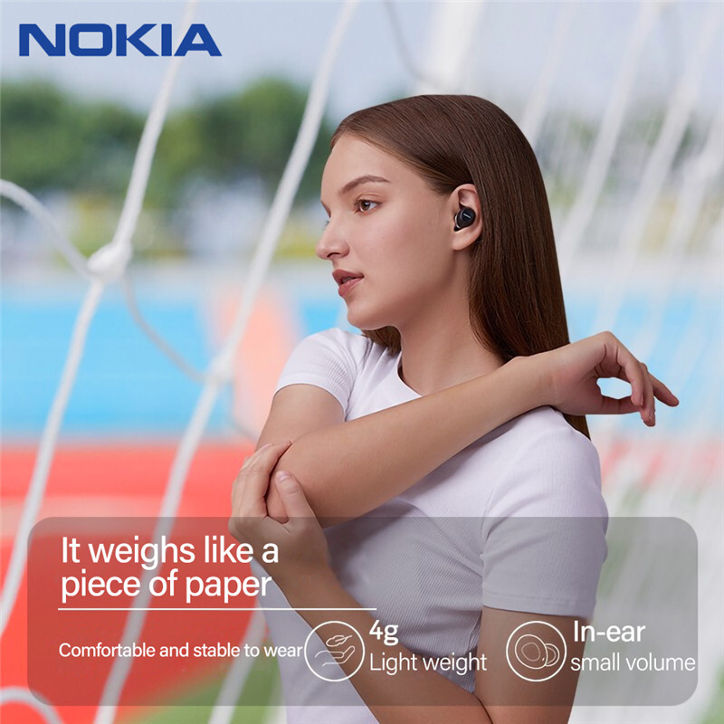 Nokia E3100 TWS Headphones Fone Auriculares Wireless Bluetooth Earphone HD Call 400mAh for Android IOS Red Orange Pink Headset