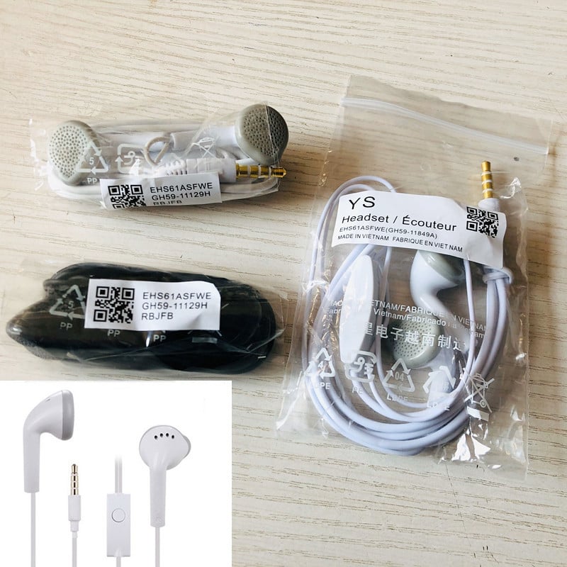 s5830 original headset wire control earplug c550 flat head barcode volume ear J7 S7568 mobile phone universal headset