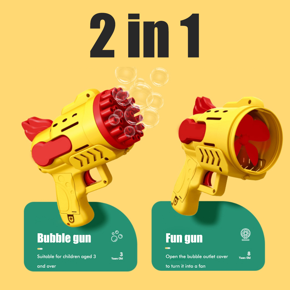 Rocket Bubble 29 Hole Bubble Machine Kids Portable Outdoor Toy With LED Light Electric Bubble Blower Toys For Children Gifts