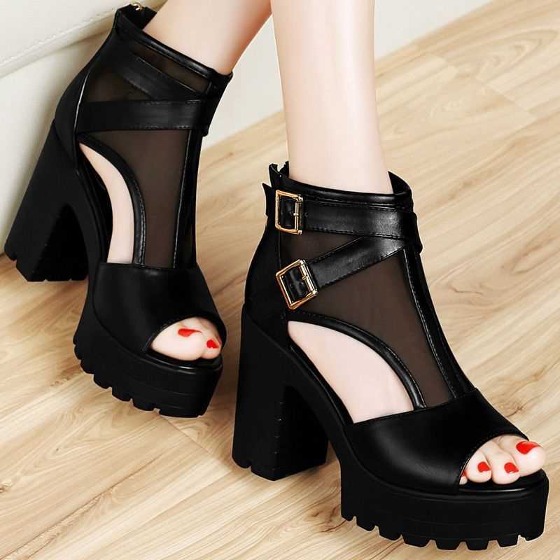New Women's Thick Heel Waterproof Platform Sandals