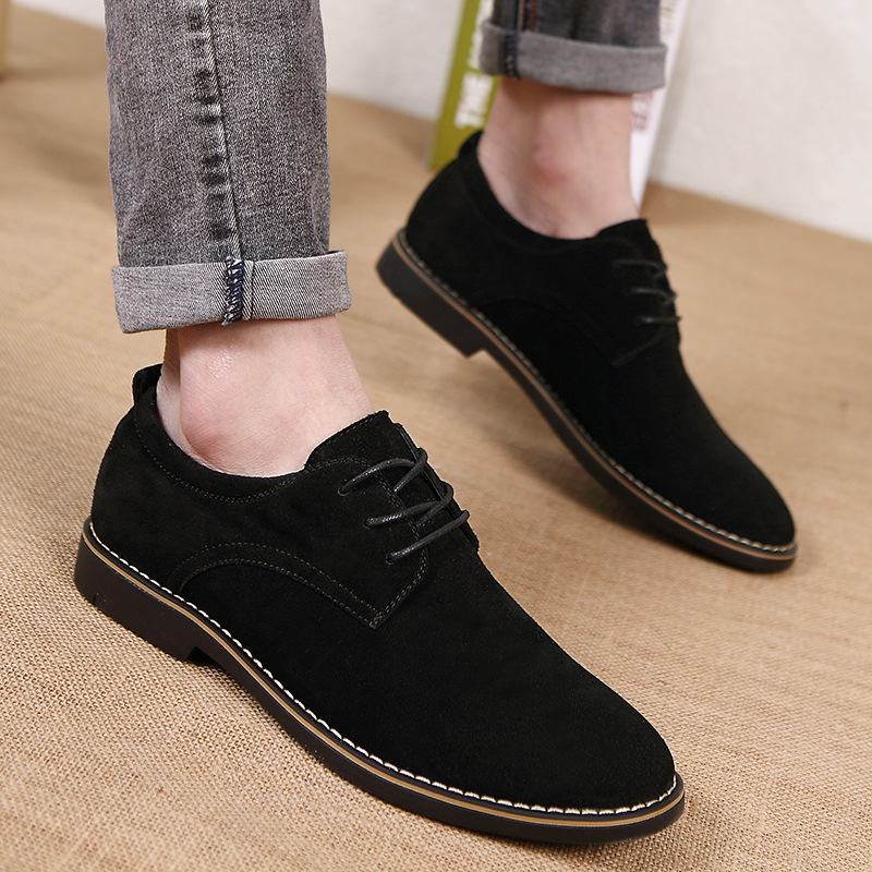 Men fashion business brogue suede dress shoes 38-48