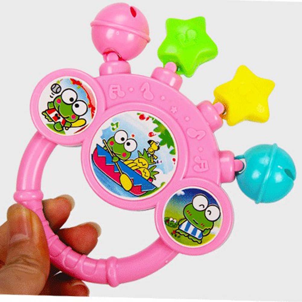 Baby Lovely Cute Rattles Hand Bell Toy Cartoon Colorful Develop Baby Intelligence Grasping toy Gift For Baby 0-12 Months