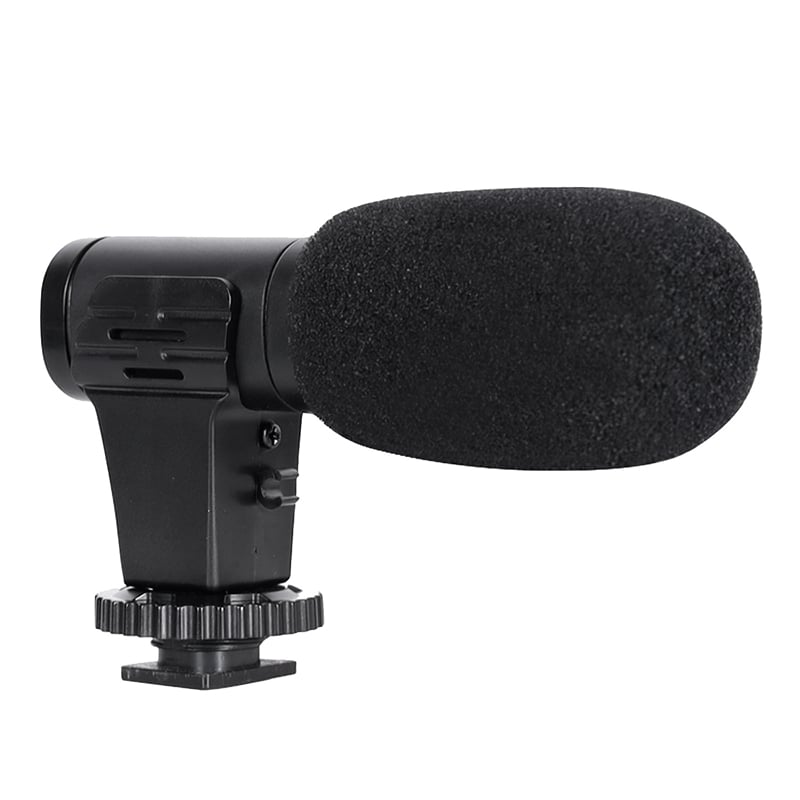 On-Camera Mini Condenser Record Interview Vlog Mic For Phone DSLR Camera 3.5Mm Microphone