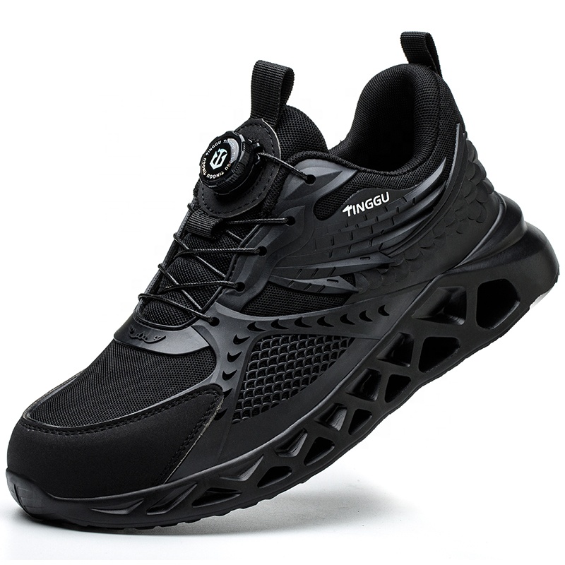 New Custom Casual Light Weight Breathable Non-slip Steel Toe Anti-smashing Construction Safety Shoes Work Shoes