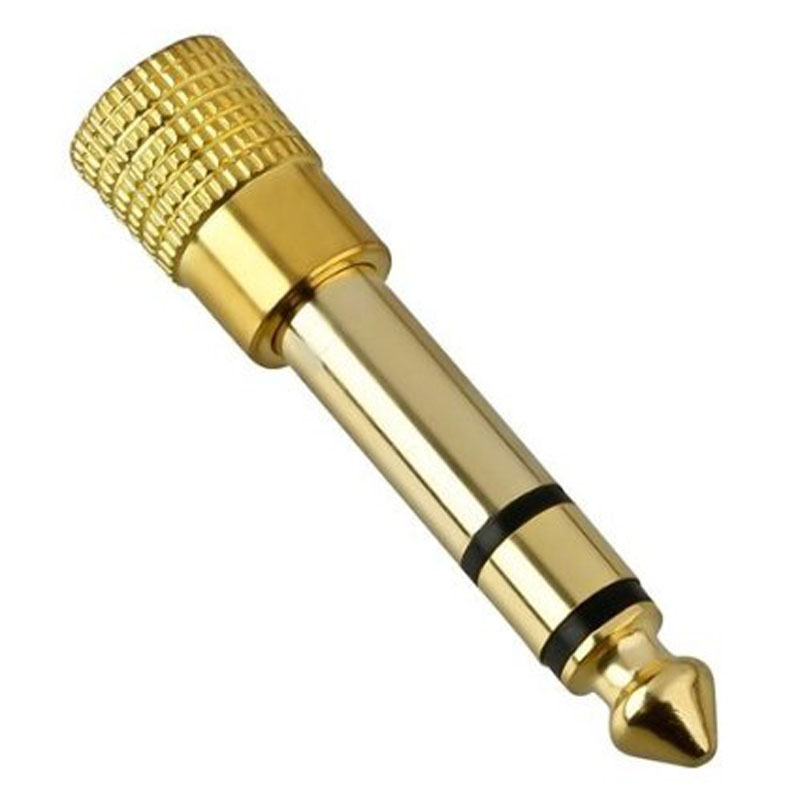6.5MM Male To 3.5MM Female Jack Plug Audio Headset Microphone Guitar Recording Adapter 6.5 3.5 Converter Aux Cable Gold Plated