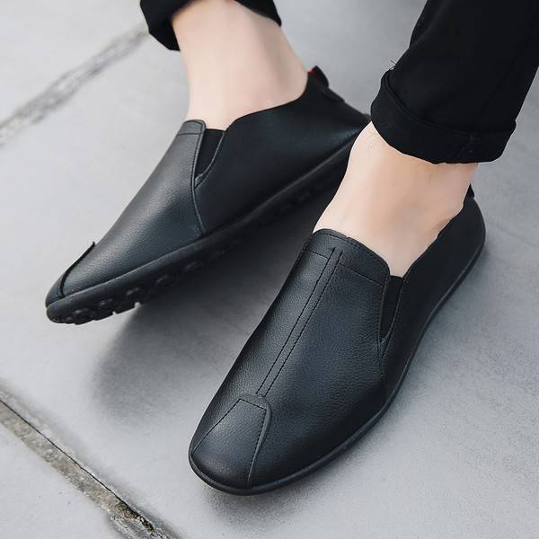 new peas shoes men's casual shoes lazy old Beijing cloth shoes autumn Korean version of the trend of a pedal