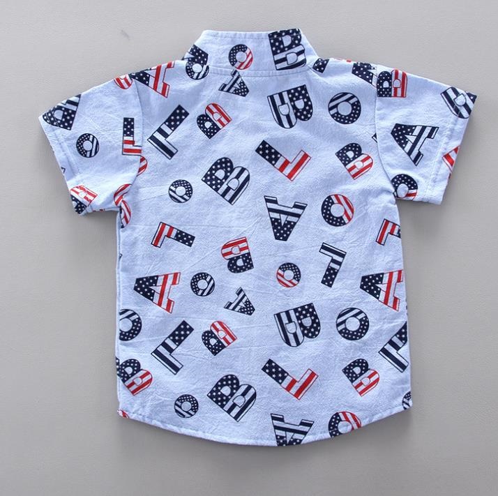 Stripe Shirt Tops+Shorts Baby Boy Clothes Gentlemen Short Sleeve Soft Cotton Toddler Outfits Set &
