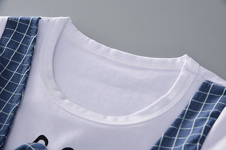 Summer Children Boys Girls Cotton Clothes Kids Bowknot T-Shirt Shorts 2pcs/Sets Toddler Fashion Clothing Sets Baby Tracksuits