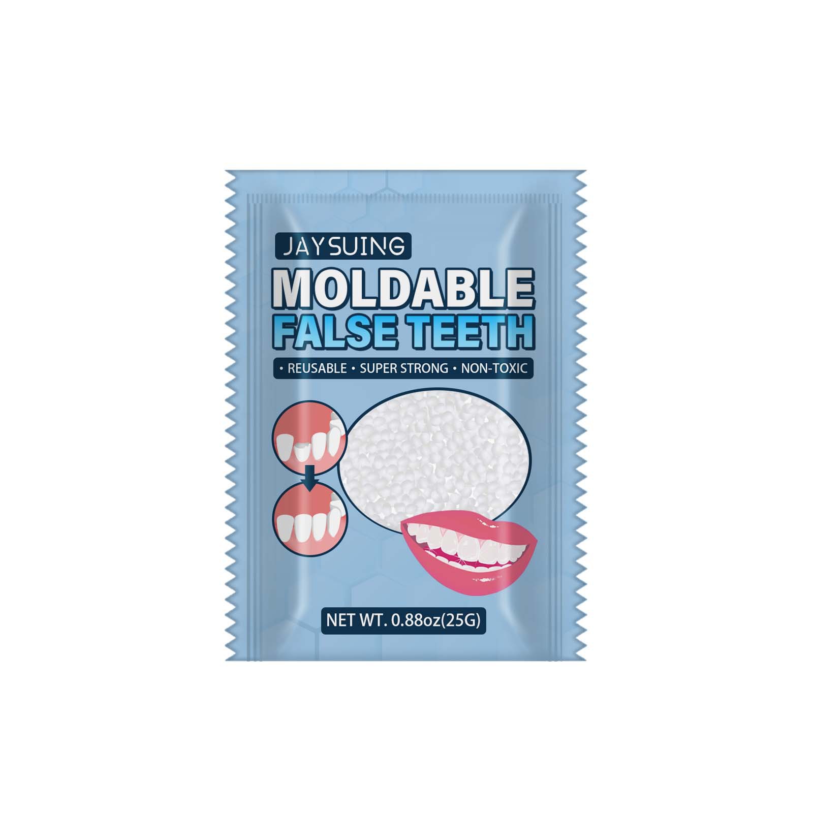 25g of Moldable Plasticized Gutta Percha for Temporary Dental Recovery and Filling of Teeth