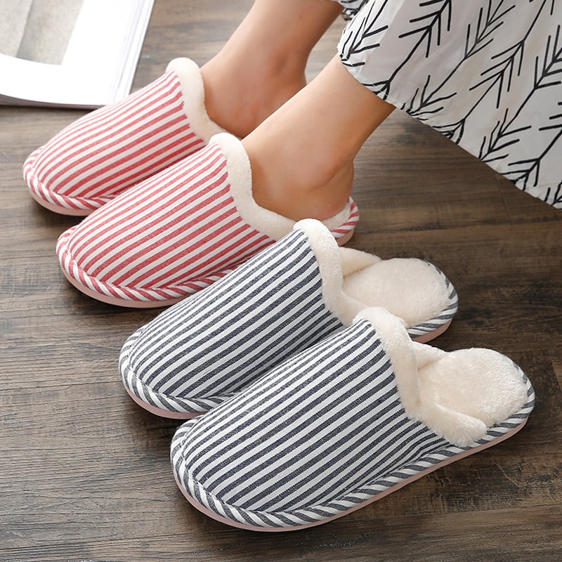 Winter Warm Plush Slippers Waterproof Slippers Woman Men Indoor Slippers Lovers Home Slipper Thick Sole Femael Kitchen Shoes
